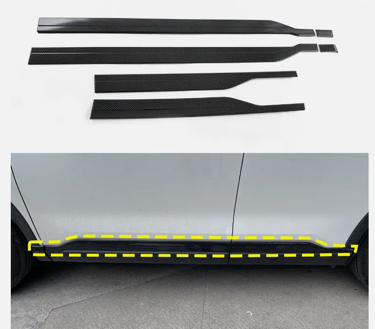 Molded side covers for body doors