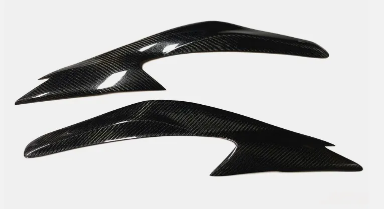 Carbon fiber headlights, light brow covers