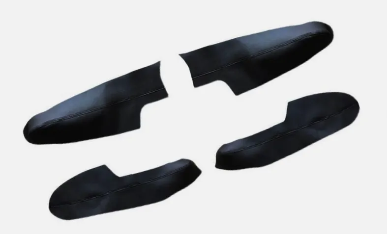 Leather cover for door panel armrests