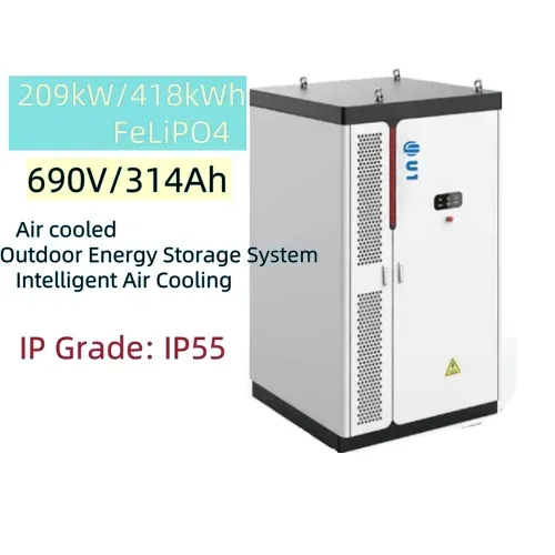 Outdoor 200 Kwh 230kwh 418kwh Bess off Grid High Voltage Industrial Commercial Energy Storage System with Battery Cabinet