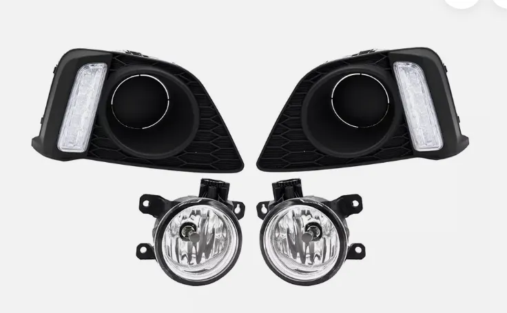 Suitable for 2015-2017 Honda Fit Jazz GK5 DRL Front Bumper LED Driving Fog Lights Lamps