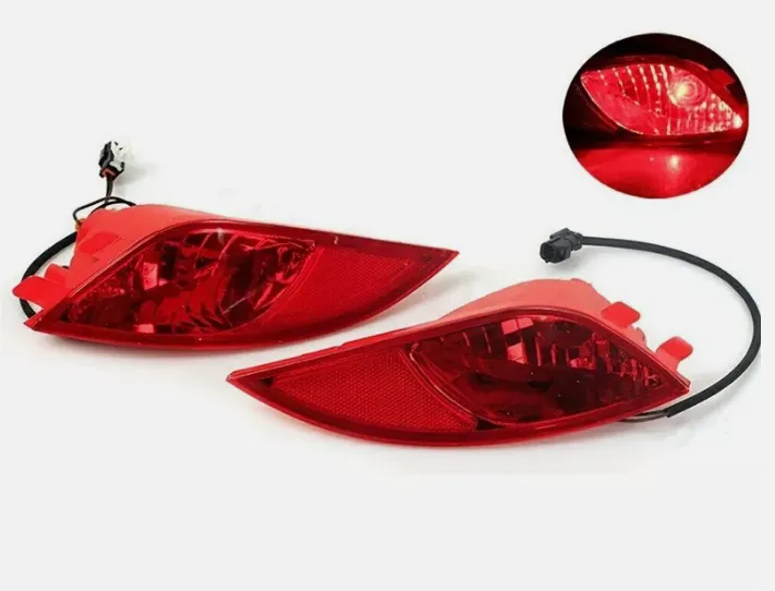 Pair Red Rear Bumper Brake Light Tail Light Stop Lamp Suitable for Hyundai IX35 2010-15