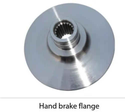Hand brake a flange