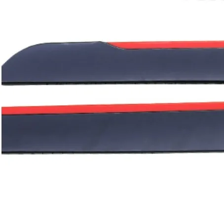 Two-section side skirts for automobiles