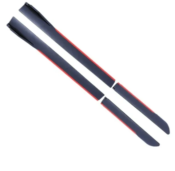 Two-section side skirts for automobiles