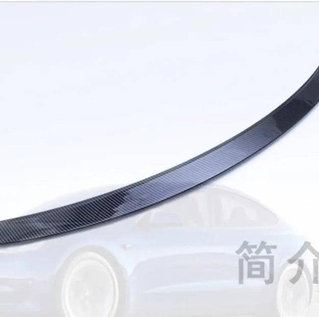 It is suitable for Tesla Model 3 original exterior modifications, high-performance fixed air wing, and modely carbon fiber rear wing