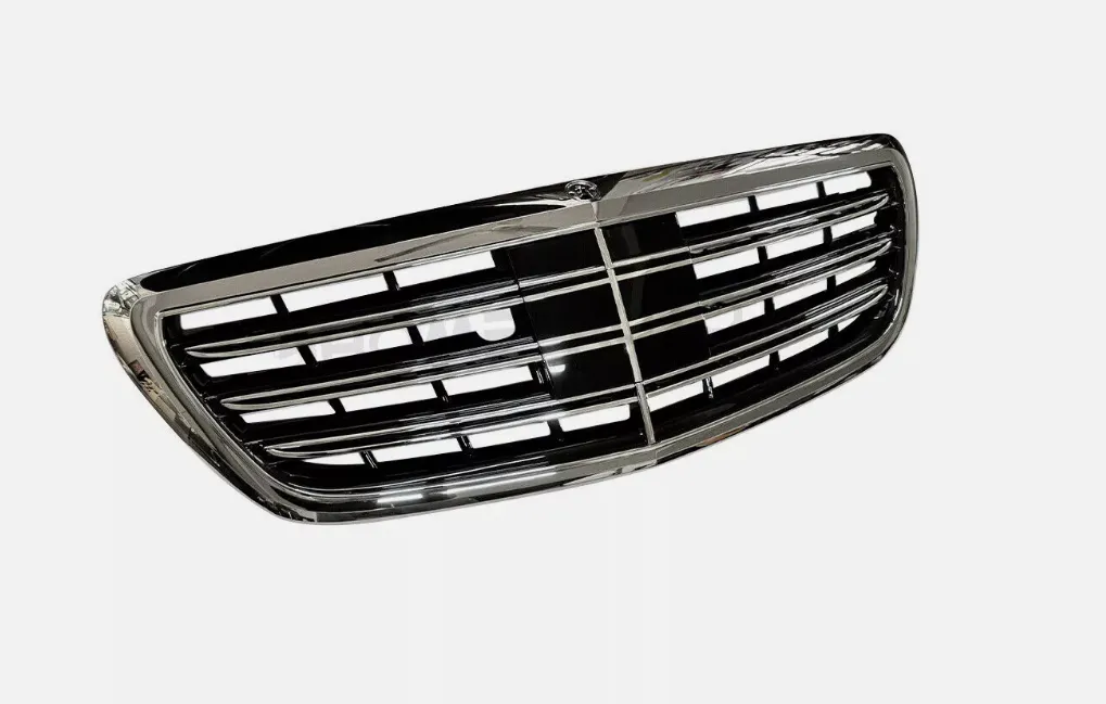 Chrome Front Bumper Grill Grille Suitable for 2014-2020 Mercedes Benz S-Class W222