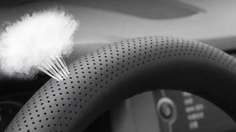 Steering wheel cover, leather anti slip and sweat absorbing car steering wheel cover
