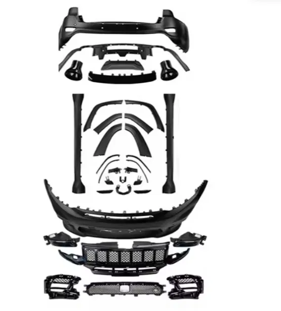 new style upgrade body kit auto parts front rear complete bumper kit with hood for Grand Cherokee SRT8 2017-2020