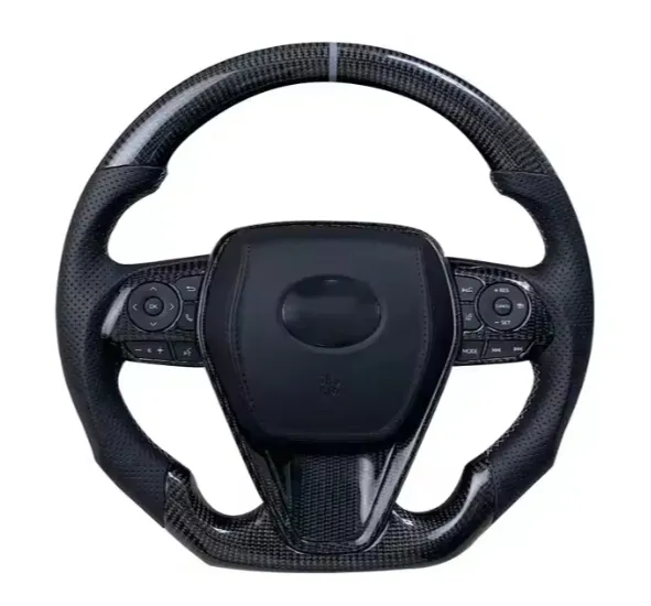 Steering Wheel Carbon Fit For Toyota Estima Highlander Camry Carbon Fiber Steering Wheel