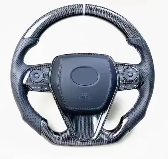Steering Wheel Carbon Fit For Toyota Estima Highlander Camry Carbon Fiber Steering Wheel