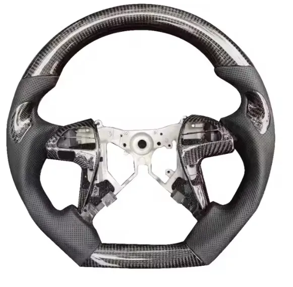 Custom Wood Car Steering Wheel For Toyota