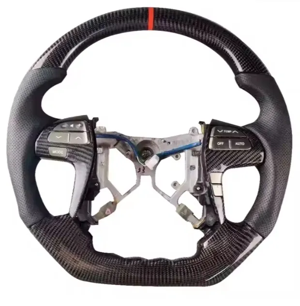 Custom Wood Car Steering Wheel For Toyota