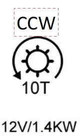 Automobile starter 10 new Jetta round forks