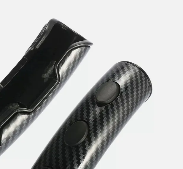 2x Carbon Fiber Non-Slip Car Steering Wheel Booster Cover Trim Black Accessories