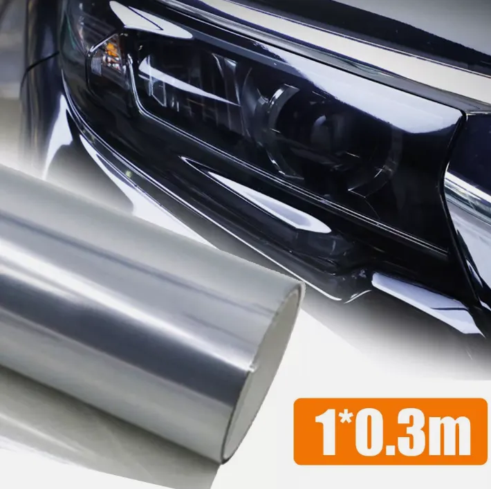 Car Headlight Light Black Protector Film Tint Sticker Lamp Accessories