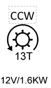 Automobile starter 17-Passat