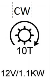 Ford starter 17 Jiangling Yusheng S350 (N330) 1.5T and 18 Jiangling Baodian 1.8T