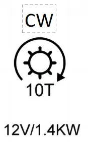 Ford starter 15 Ford Forus automatic transmission with 10 teeth