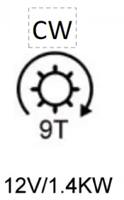 Dongfeng starter Peugeot 307