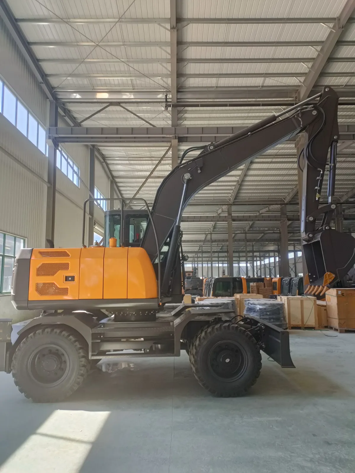 9120 automatic transmission wheeled excavator