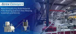 High-Efficiency Screw Conveyors for Powder & Granule Handling