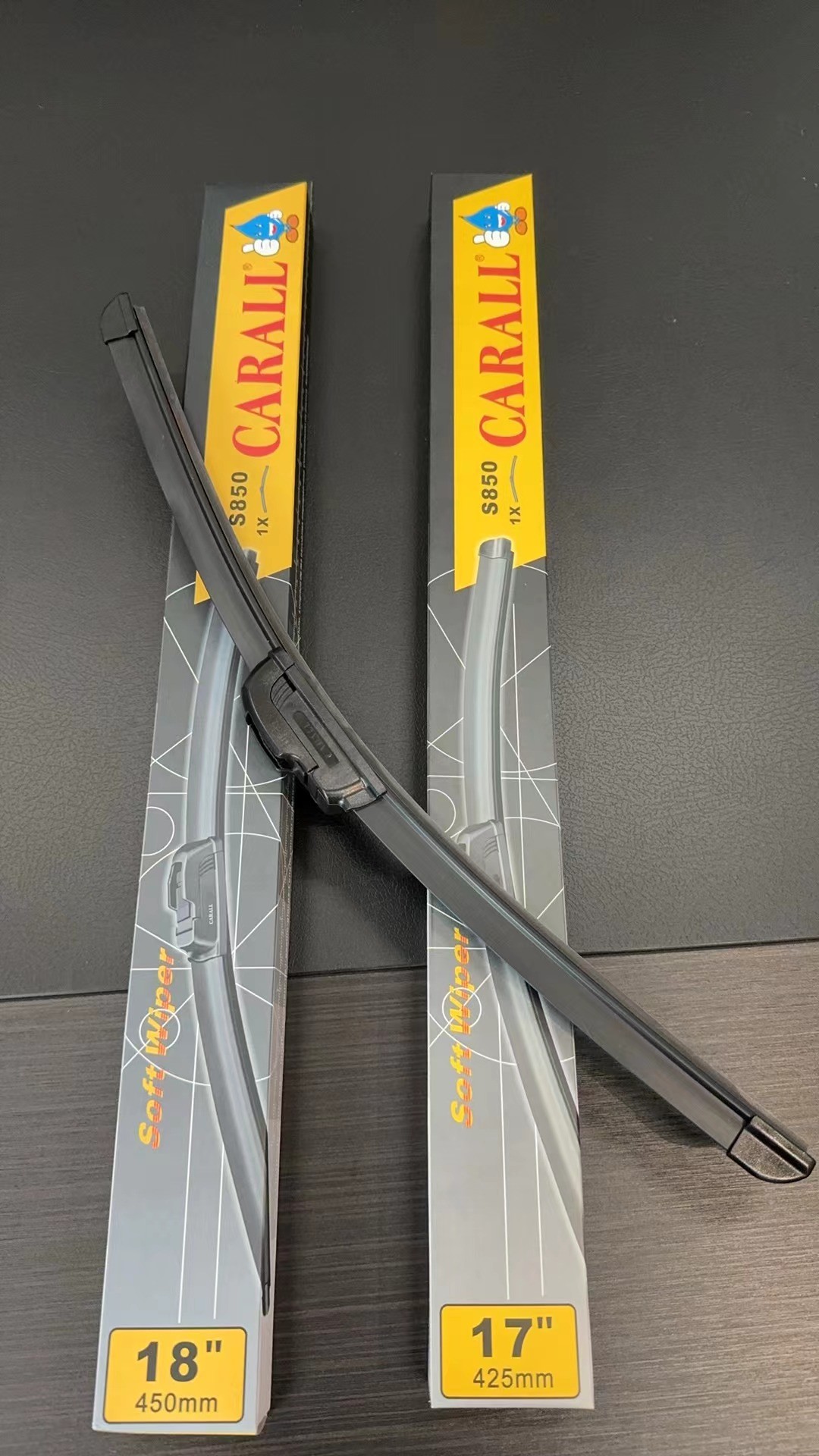 CARALL S850 Universal Soft Frameless Wiper Blades for Car Windshield