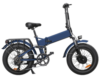 20-Inch Electric Bike with Full Suspension - 48V 500W Motor, 48V 12.5Ah Battery, Shimano 7-Speed, Iron-Leg Fork