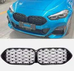 Front Kidney Grille Mesh Grill Suitable for BMW 2 Series F44 2020 2021-2022 Black