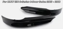 For 2005-2008 BMW E90 335i 328i 3-Series Bumper Black Front Bumper Splitter Lip
