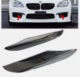 Real Carbon Fiber Front Bumper Splitter spoiler for BMW F06 F12 F13 M6 13-18