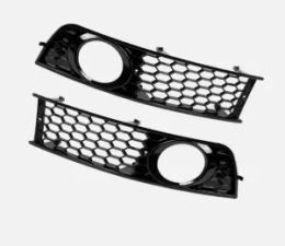 Front Bumper Lower Fog Light Lamp Grille Grill Cover For 01-05 Audi A4 B6 Sedan
