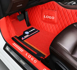 All weather custom anti slip 7D 5D waterproof car carpet floor foot mats 4 pieces luxury EVA leather PVC coil universal car mat