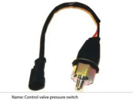 Manipulating valve pressure switch