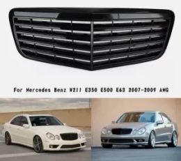 Front Bumper Grille Grill Fit Suitable for Mercedes Benz W211 E350 500 07-09 AMG Gloss