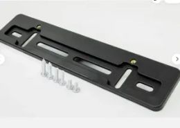 Front License Plate Tag Holder Mount Adapter Bumper Kit Bracket Auto CAR TRUCK
