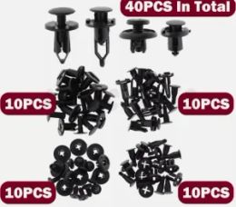 40pc Bumper Cover Fender Shield Clip Wheelhouse Liner Retainer Suitable for Mercedes-Benz