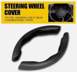 Suitable for Mercedes-Benz Carbon Fiber Car Steering Wheel Booster Cover 2PC Accessories