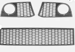 FOR BMW 5 (F10 / F11) 2010 - 2017 M Package Front Bumper Grill SET Center Left Right