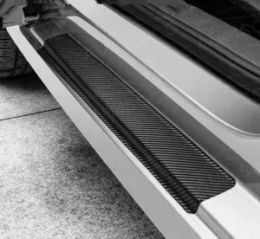 4PCS Black Door Scuff Sill Cover Panel Step Protector For Car Accessories