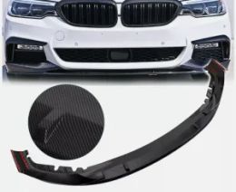 Carbon Fiber Print Front Bumper Lip Splitters For 2017-2020 BMW 5 Series M Sport