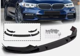 For BMW 5 Series G30 G31 M Sport 2017-2022 Gloss Black Front Bumper Splitter Lip