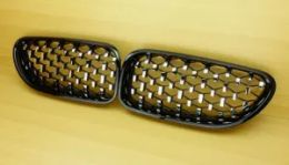 Suitable for BMW 6-Series F06 F12 F13 Front Grille Diamond Style Gloss Black