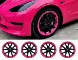 Suitable for Tesla Model 3 Hubcap 18 inch Fully Wrapped Rimcap Sport Hubcap Protector Accessories