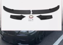 Gloss Black Front Bumper Lip Spoiler Splitter For 11-16 BMW F10 5 Series M Sport