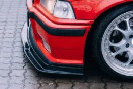 GTR M3 M Sport Front Bumper Lower spoiler air dam splitter For BMW E36 Skirt Lip