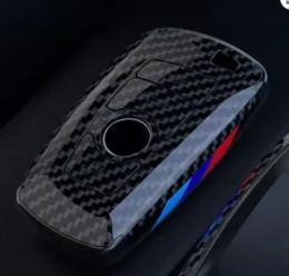 For BMW Accessories Car Key Case Fob Cover Holder Shell Holder Carbon Fiber