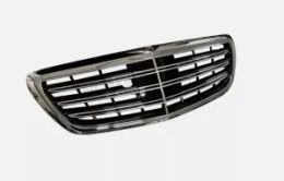 Chrome Front Bumper Grill Grille Suitable for 2014-2020 Mercedes Benz S-Class W222