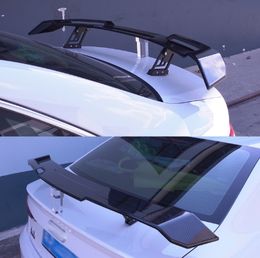 Automobile GM carbon fiber rear wing double-layer modified fixed air wing