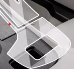  Be suitable for Buick LaCrosse screen tempered film, central control modification accessories, interior protection film, car interior decoration supplies
